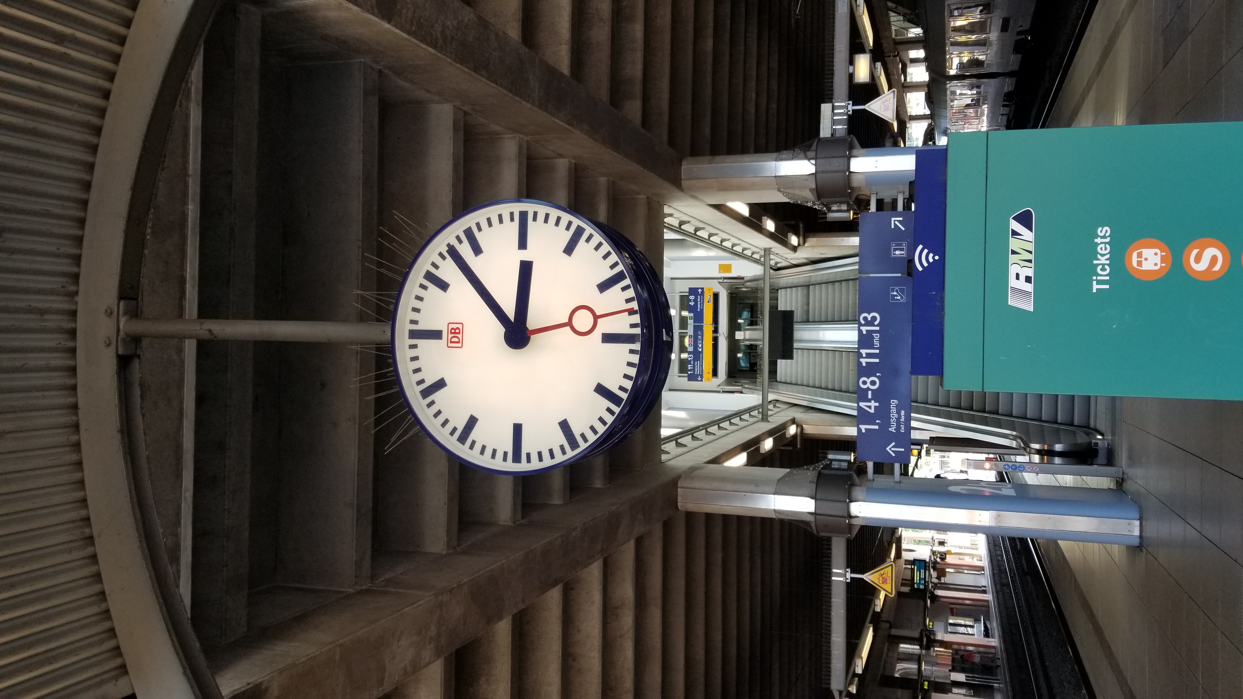 Photo of stairs to get from one platform to another