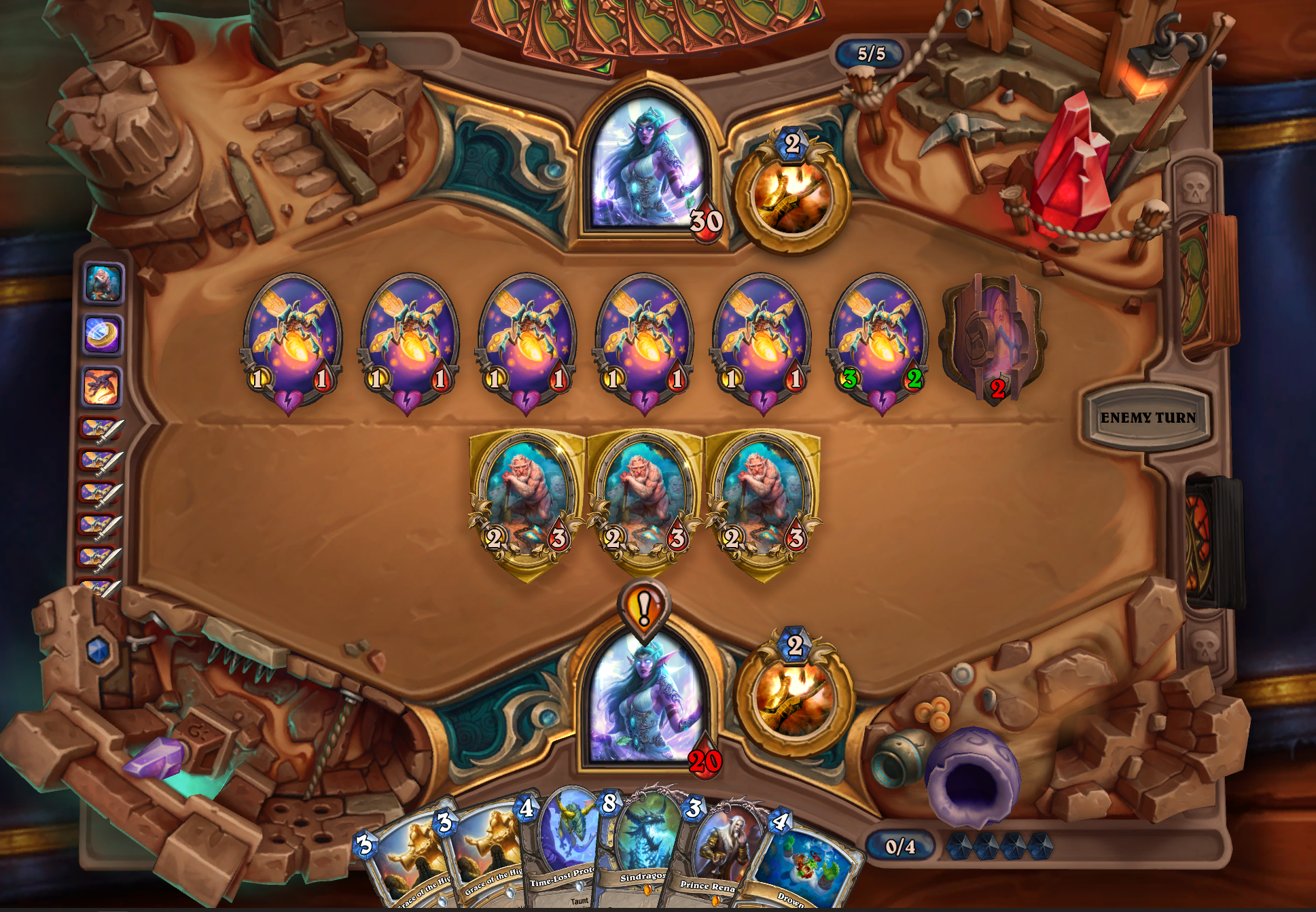Screenshot hearthstone game in progress