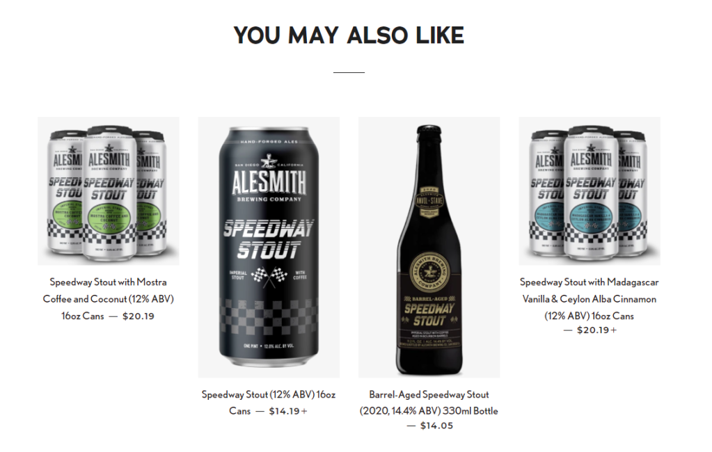 image of 3 different Speedway stout cans and 1 bottle
