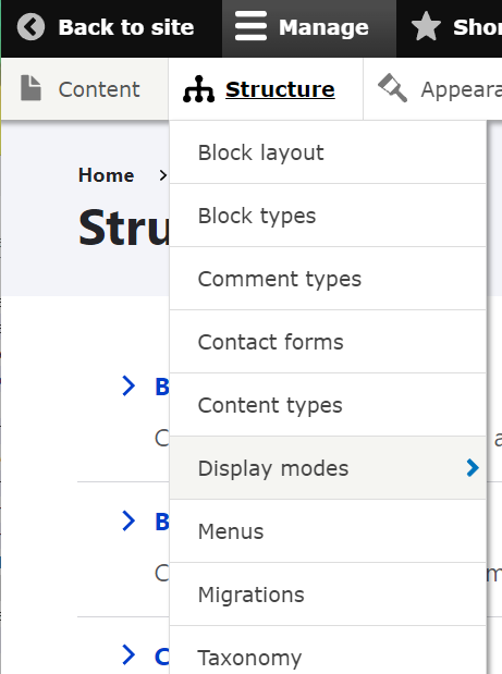 screen shot admin toolbar
