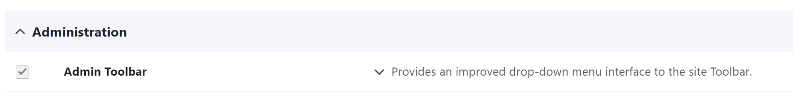 screen shot admin toolbar