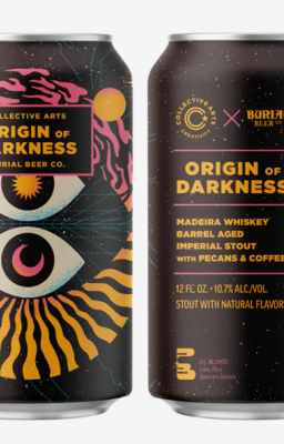 Origin of Darkness beer cans