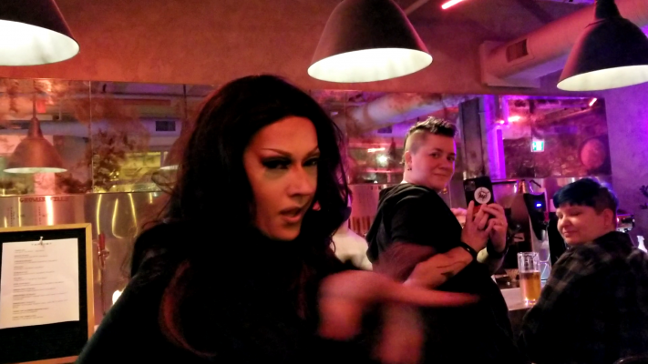 Photo showing a drag performer